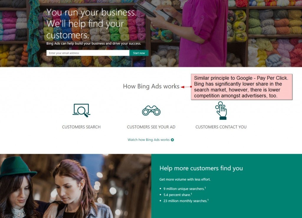 More About PPC in Bing - Lower Competition Leads Usaully to Lower Costs per Click