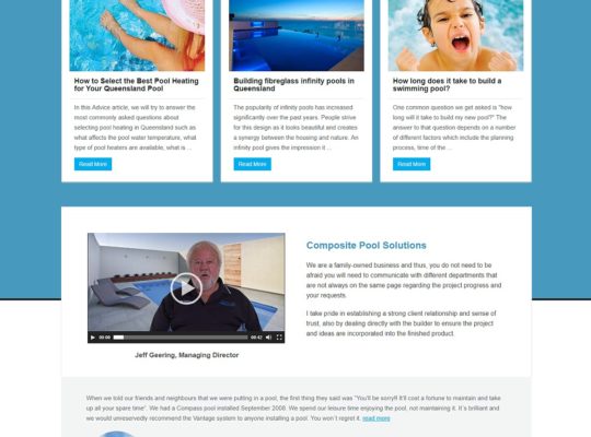 Catnapweb Case Study Composite Pool Solutions Landing Pages Conversions Pool Heating