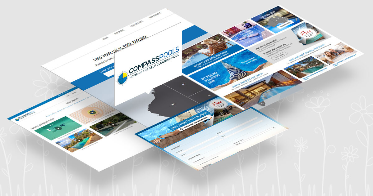 Catnapweb Web design and SEO references Compass Pools Australia
